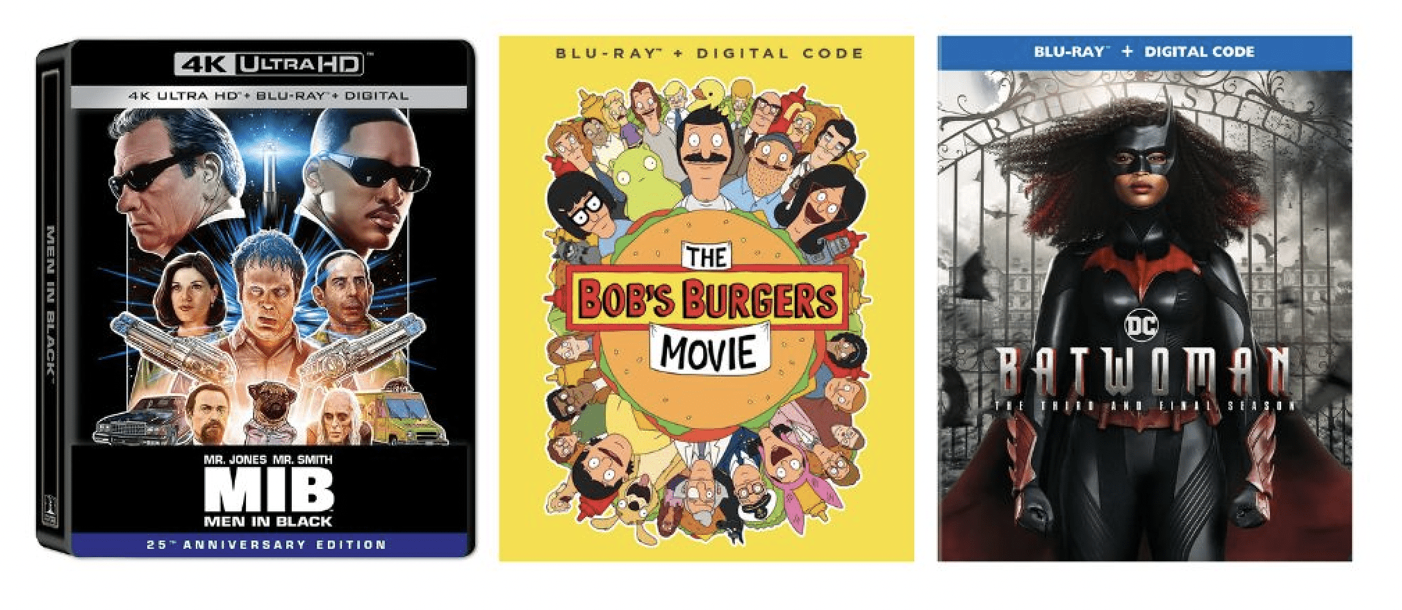 What's New on Home Video - July 19, 2022 - Bob's Burgers, Men In Black,  Batwoman, Reno 911, Yellowjackets, & More! - Comic Watch